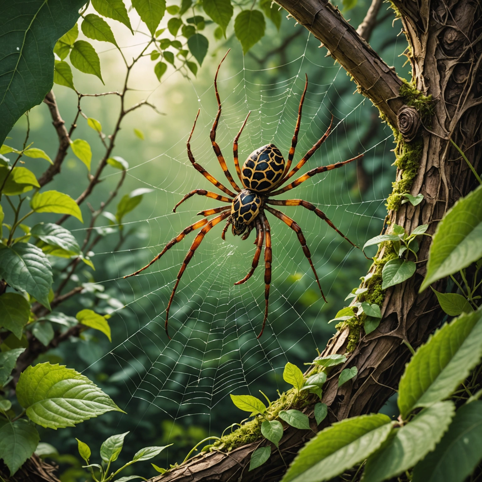 Паук и его удивительный шелк: как природа создала идеальную ловушку