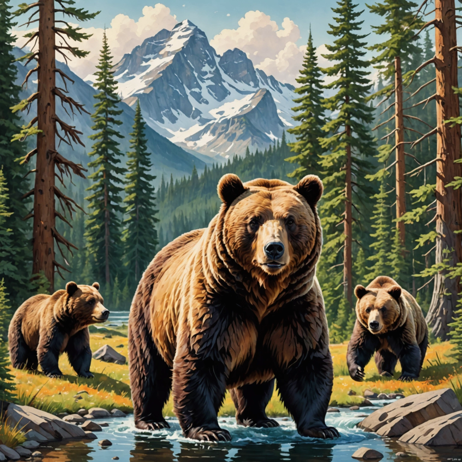 Животные и их удивительный мир: исследуем размер и виды медведей