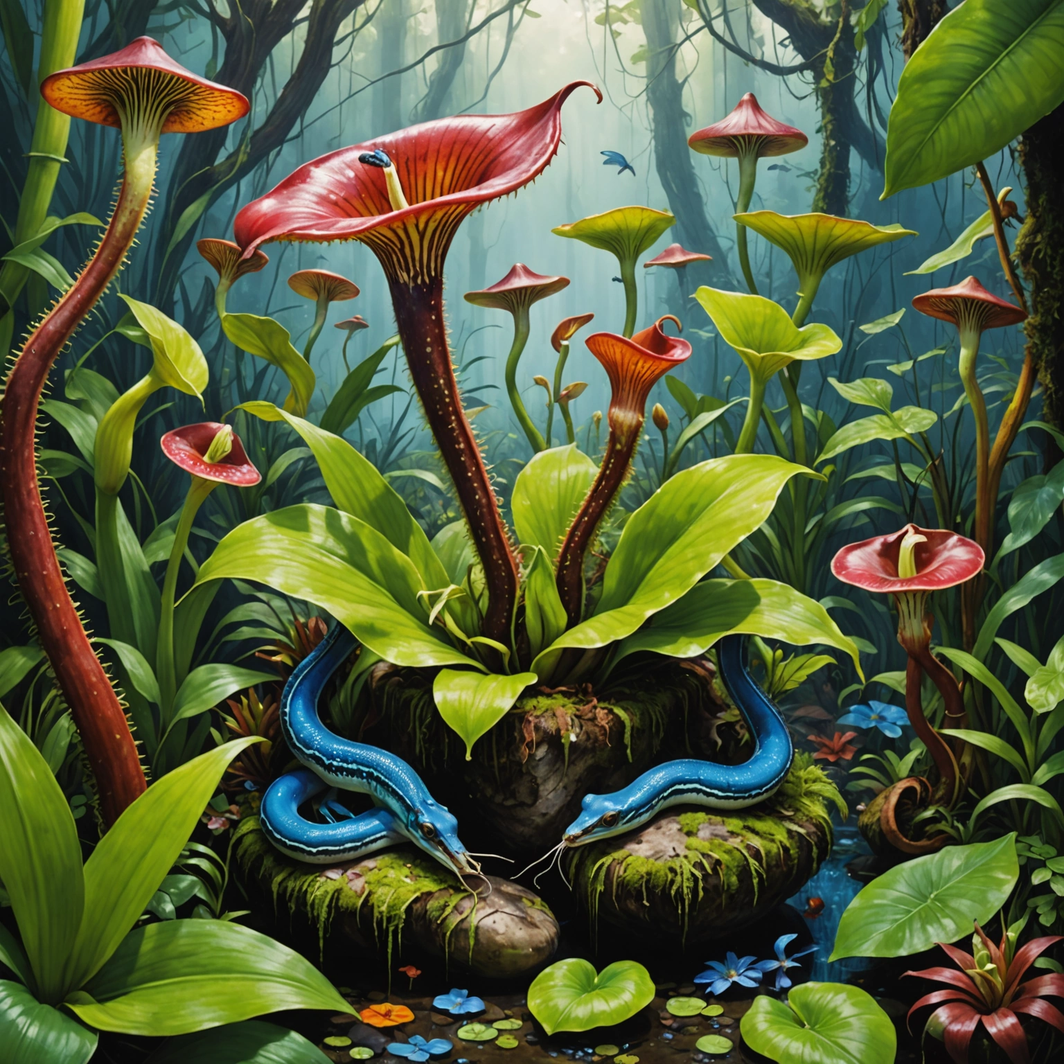 Погружение в тайны природы: от непентес раджа до гриба синеножки