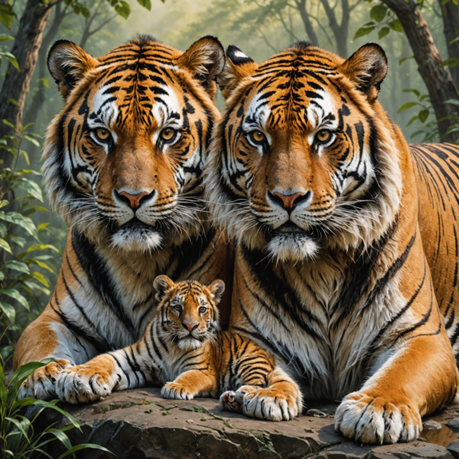 Самые большие кошки дикие: Амурский тигр и лев — величие природы в каждой детали