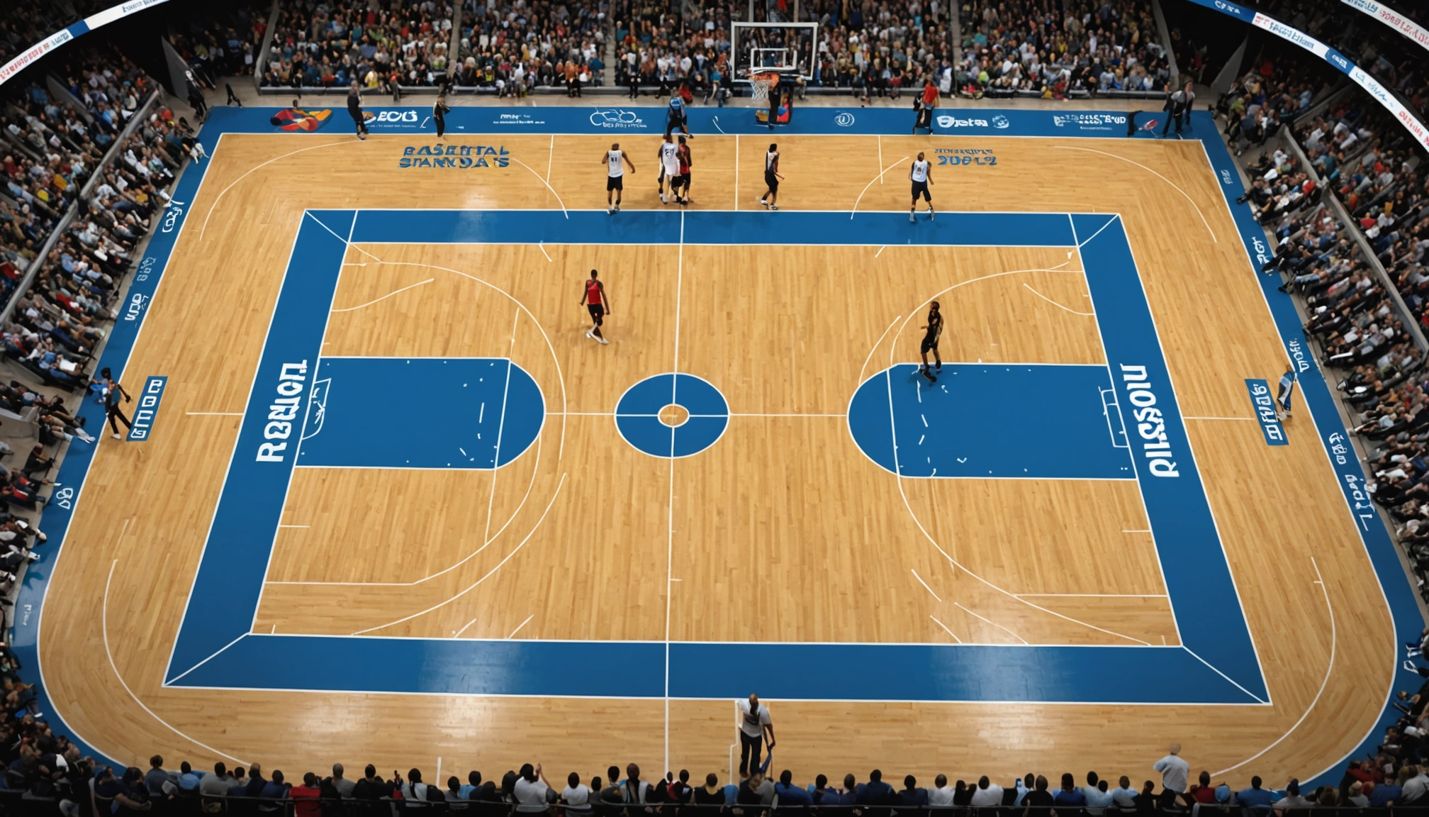 Баскетбольная площадка: Размеры, разметка и стандарты по нормам ФИБА