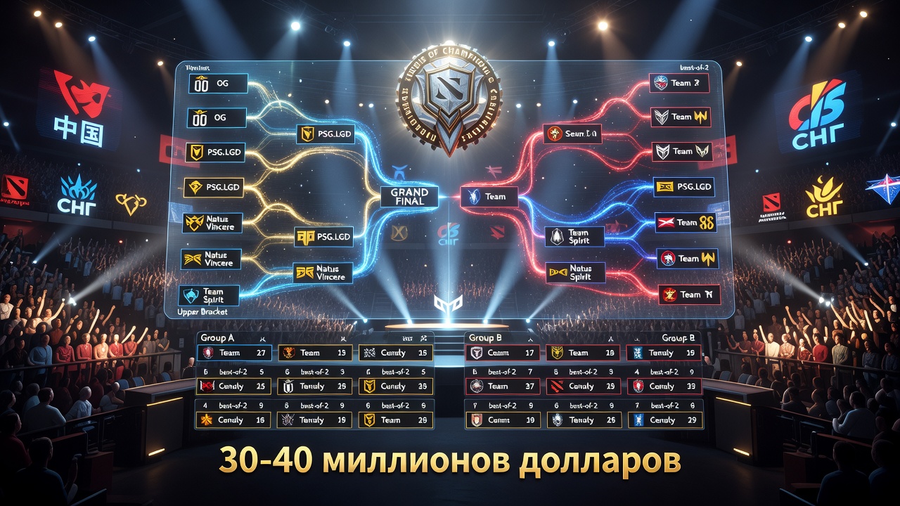 Сетка The International: турнирная таблица и плей-офф турнира Dota 2
