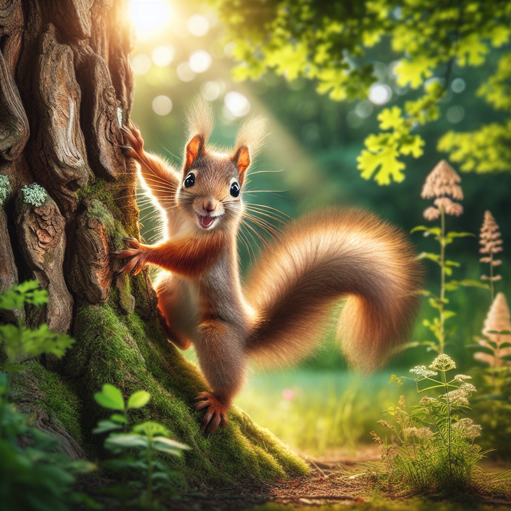 Белка смешная: Удивительный мир забавных грызунов