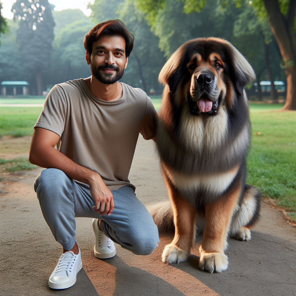 Тибетский мастиф: Фото с человеком и его уникальные особенности