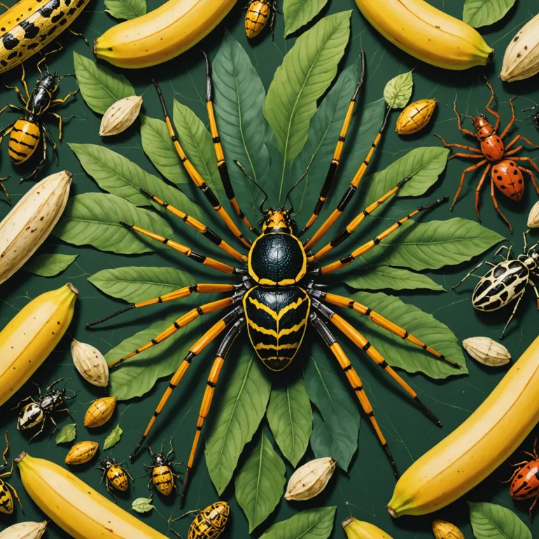 Захватывающий мир насекомых: откройте для себя банановых пауков и виды мотыльков