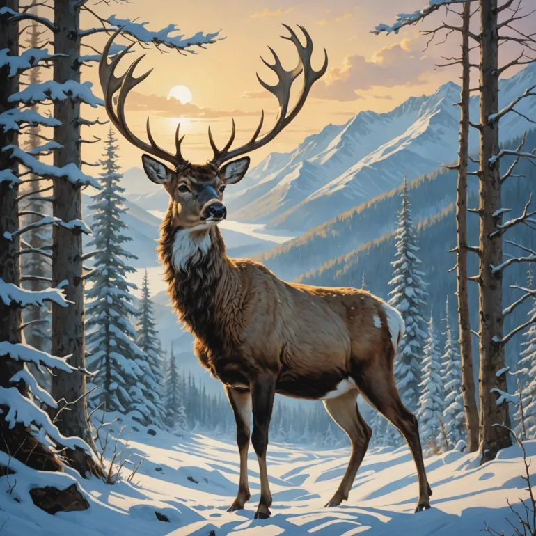 Самые красивые олени: Северный и благородный — погружение в мир изящества и величия