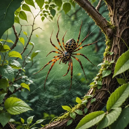 Паук и его удивительный шелк: как природа создала идеальную ловушку