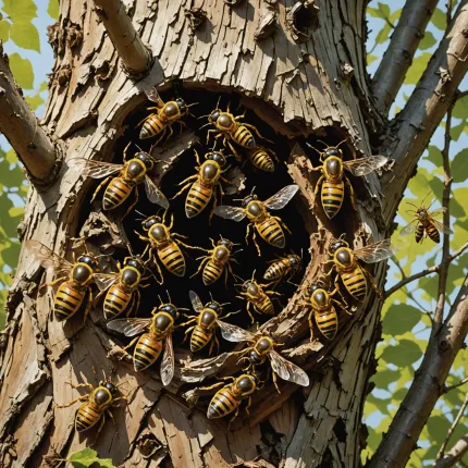 Шершни: Тайны их жизни от спячки до весны