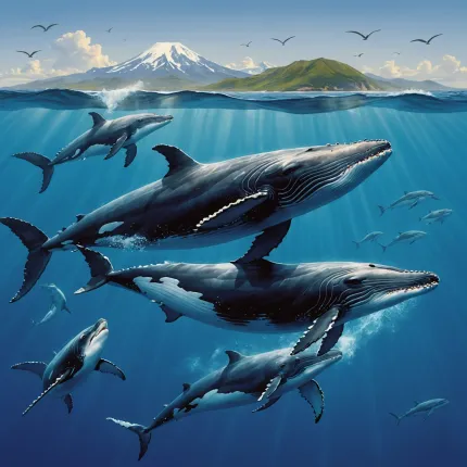 Горбатые киты: загадочные гиганты океана и их удивительный брачный миграционный путь