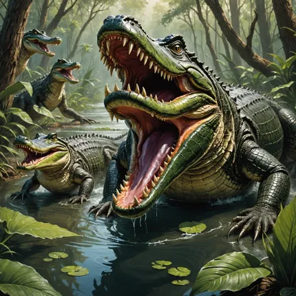 Аллигаторы: удивительные существа с невероятной силой укуса и давления