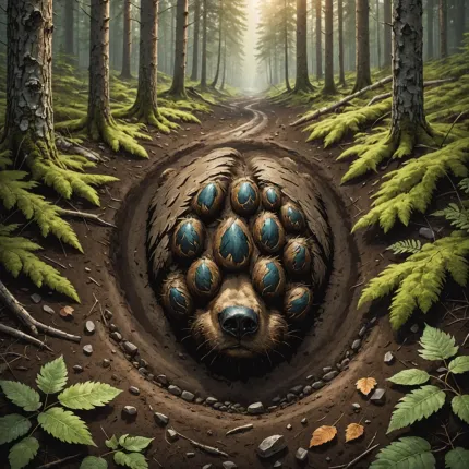 Природа: след медведя на земле как ключ к пониманию дикой жизни