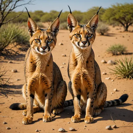 Самые опасные кошки: Каракал и сервал — тайны хищников, которые стоит знать