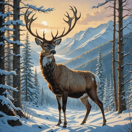 Самые красивые олени: Северный и благородный — погружение в мир изящества и величия