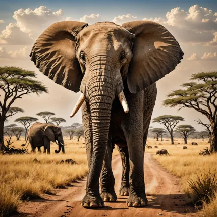 Самые умные слоны: раскрывая интеллект Африканского саванного гиганта